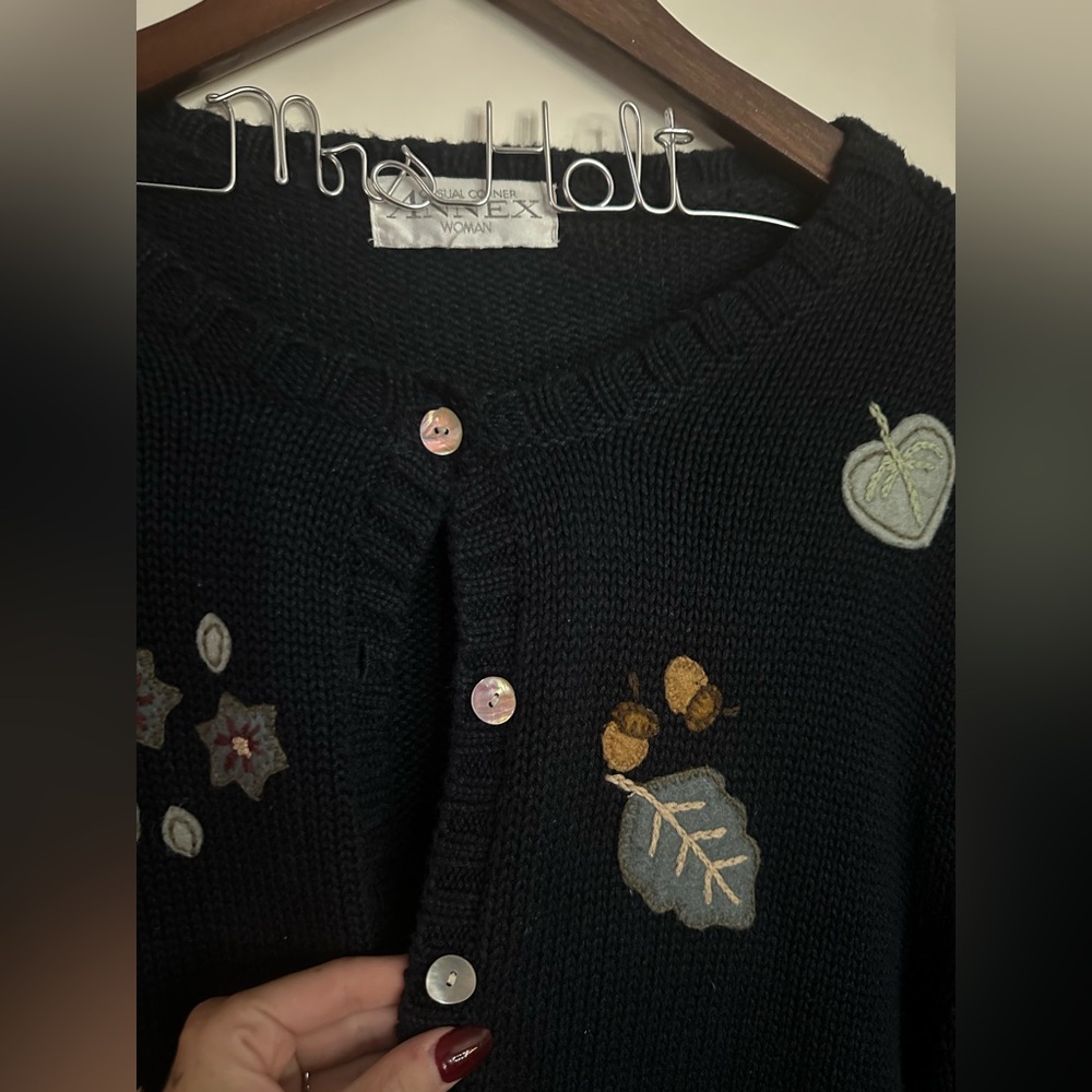 oversized vintage knit cardigan - Picture 8 of 10
